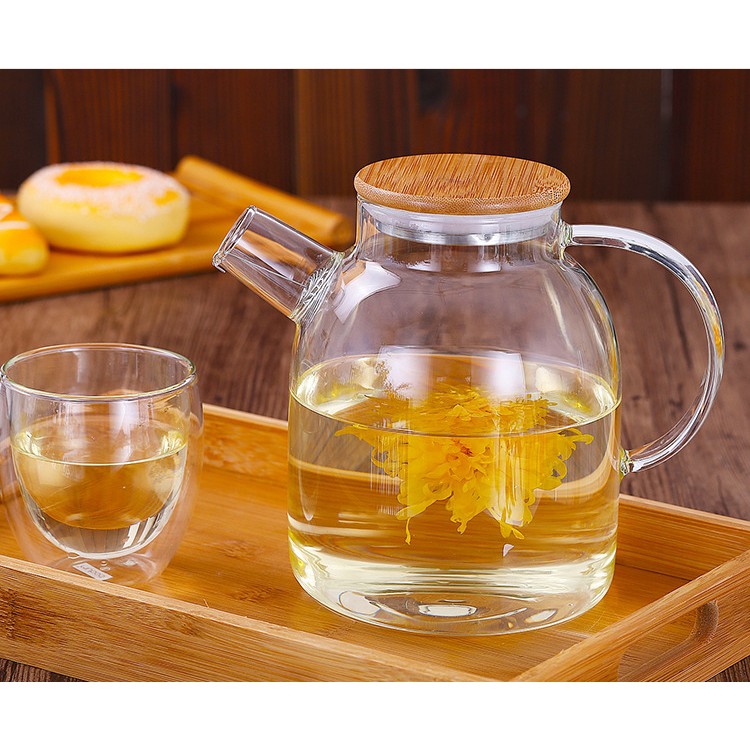 Bình Thủy Tinh Size 1000ml Nắp Gỗ